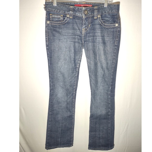 GUESS Jeans Women's Stretch Daredevil Boot 32 Waist Med Wash - Picture 1 of 9